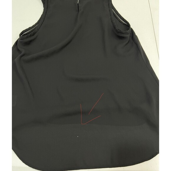 J Crew Black Sheer Sleeveless Blouse Tank - Women's 2 P *READ* - Picture 4 of 11